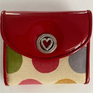 SOLD Brighton Wallet Mini Red Multicolor Wallet